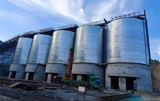 保山螺旋卷板仓施工现场